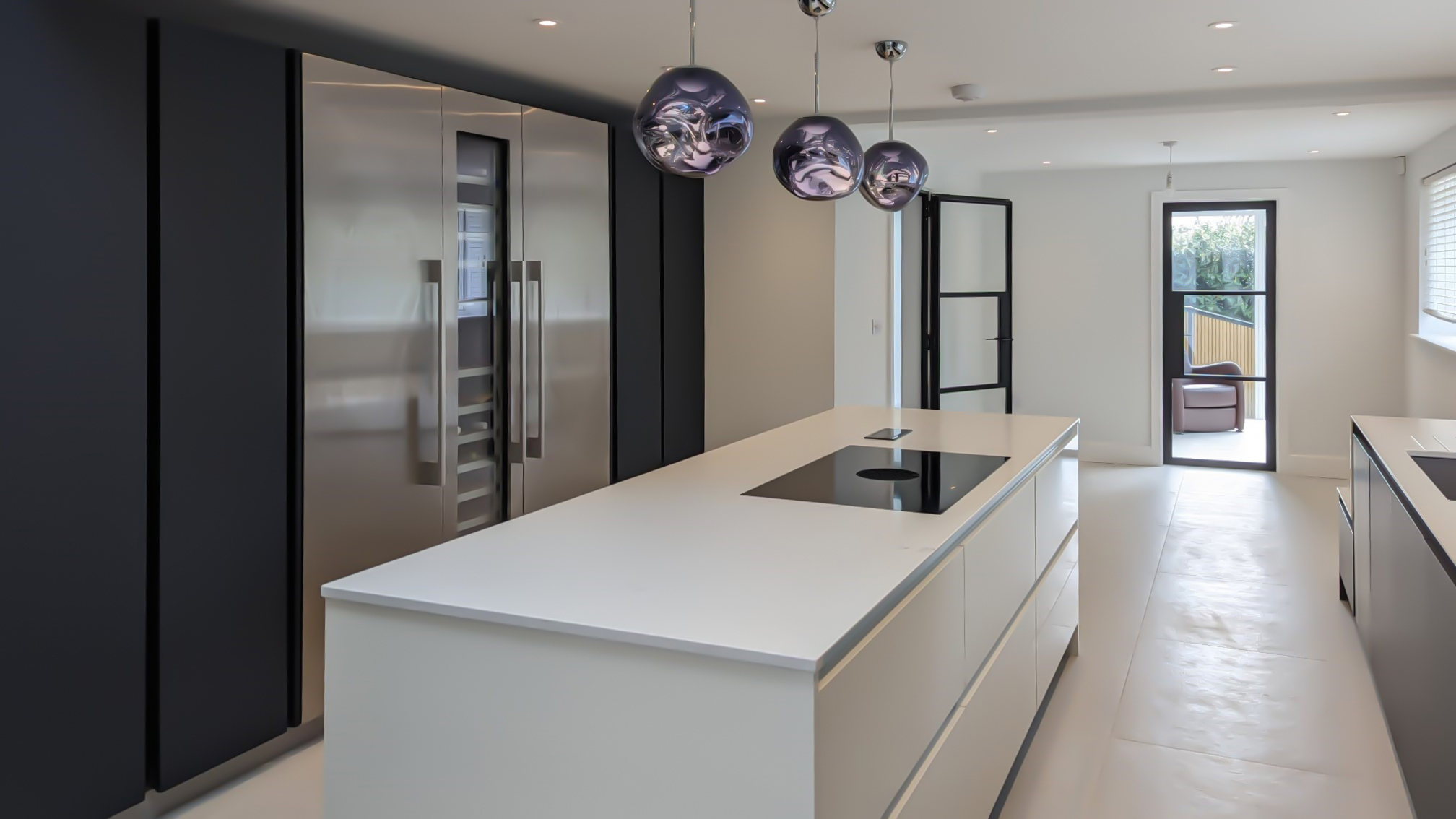 Indigo Blue and Gloss White