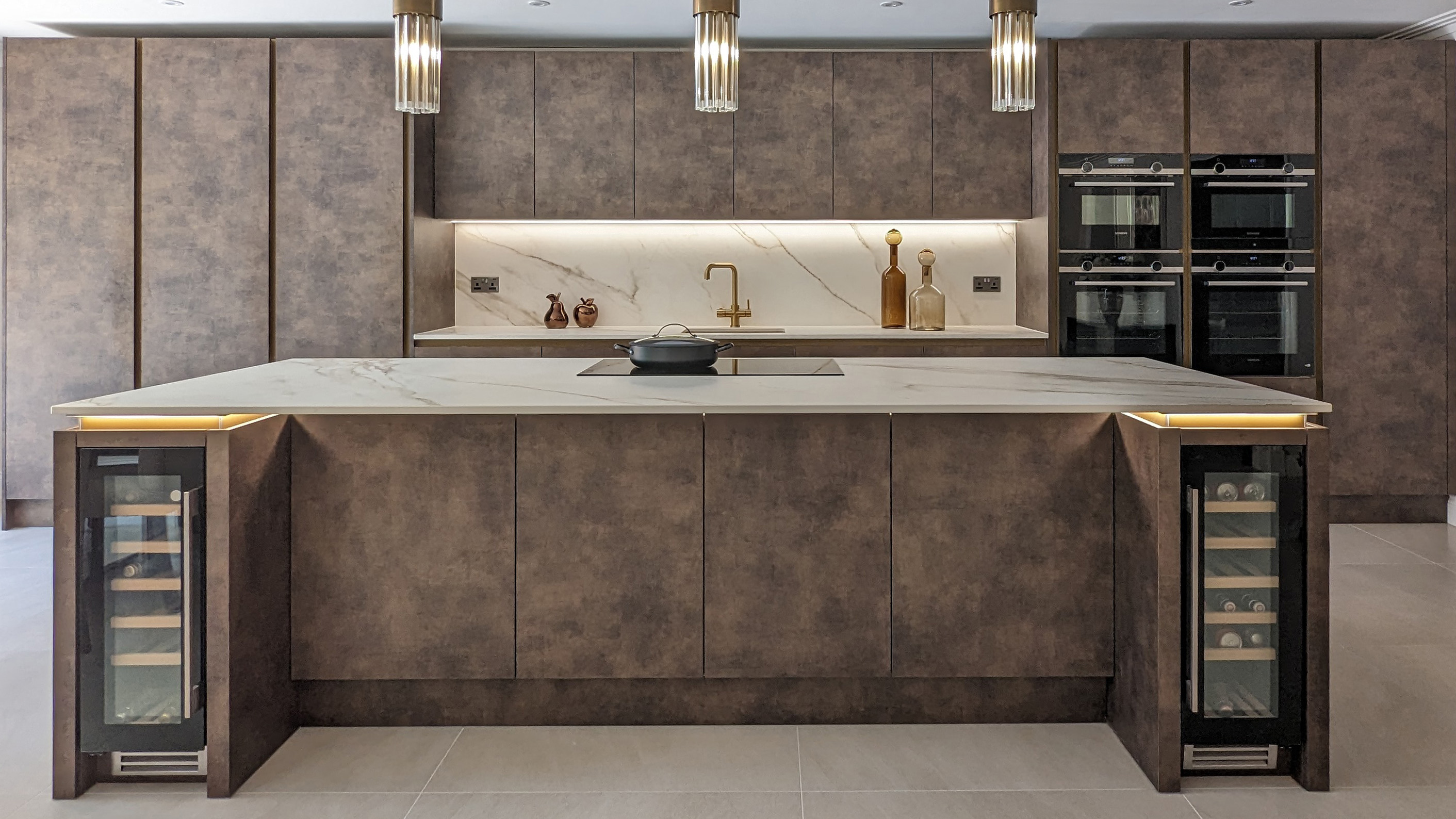 Maya Bronze kitchen in Chigwell