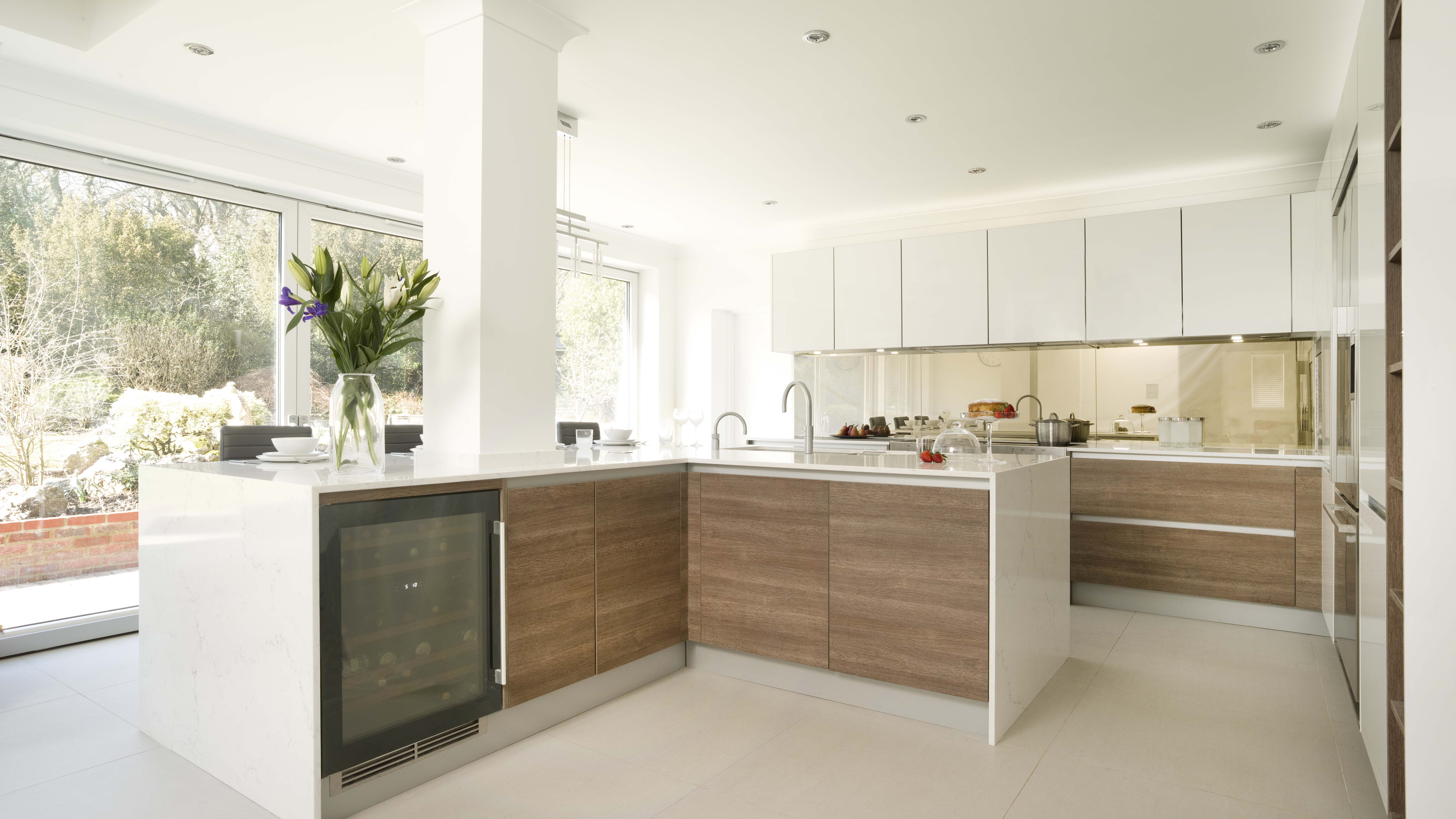 American Oak & Gloss White