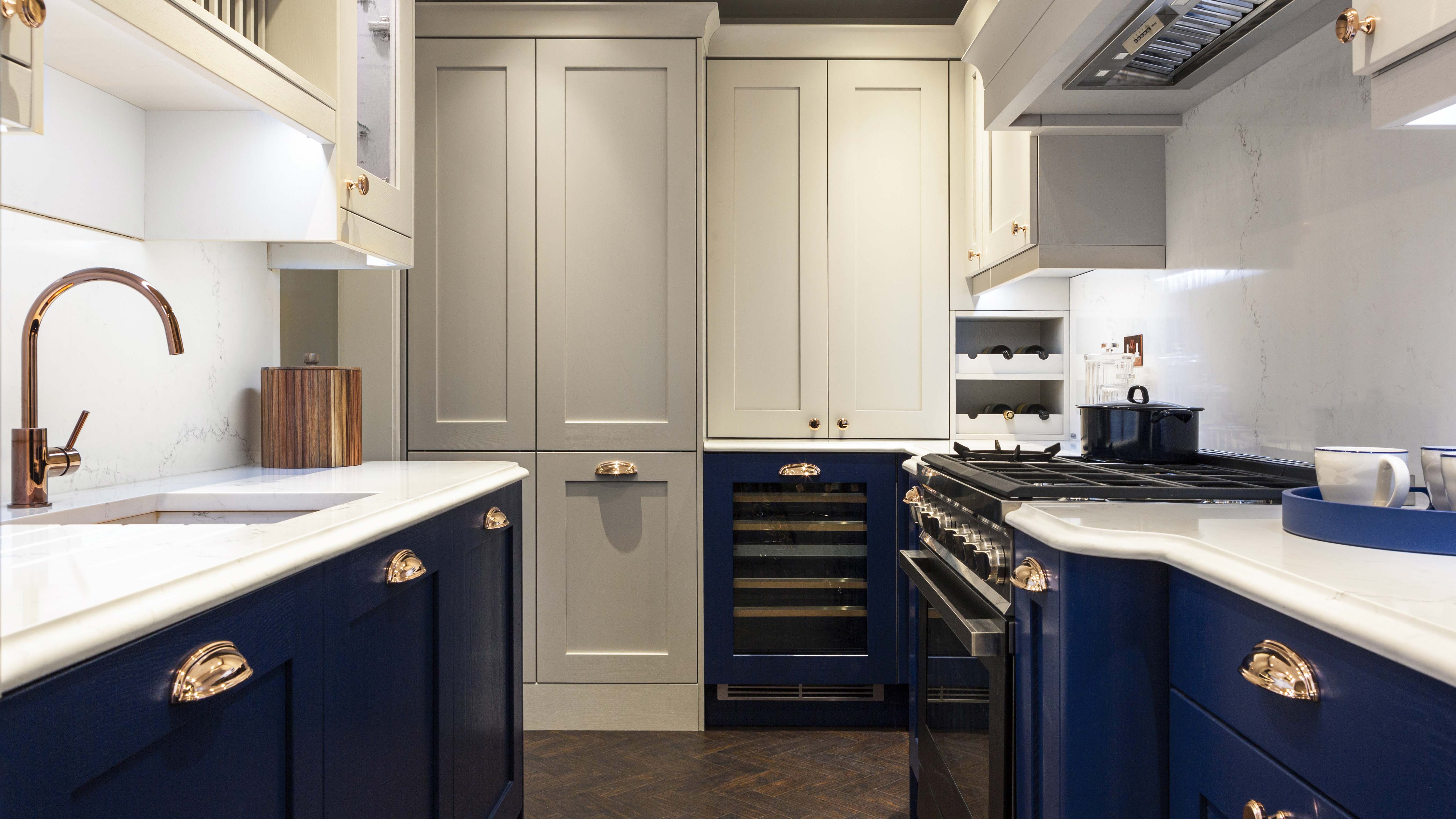Drawing Room Blue Shaker Kitchen