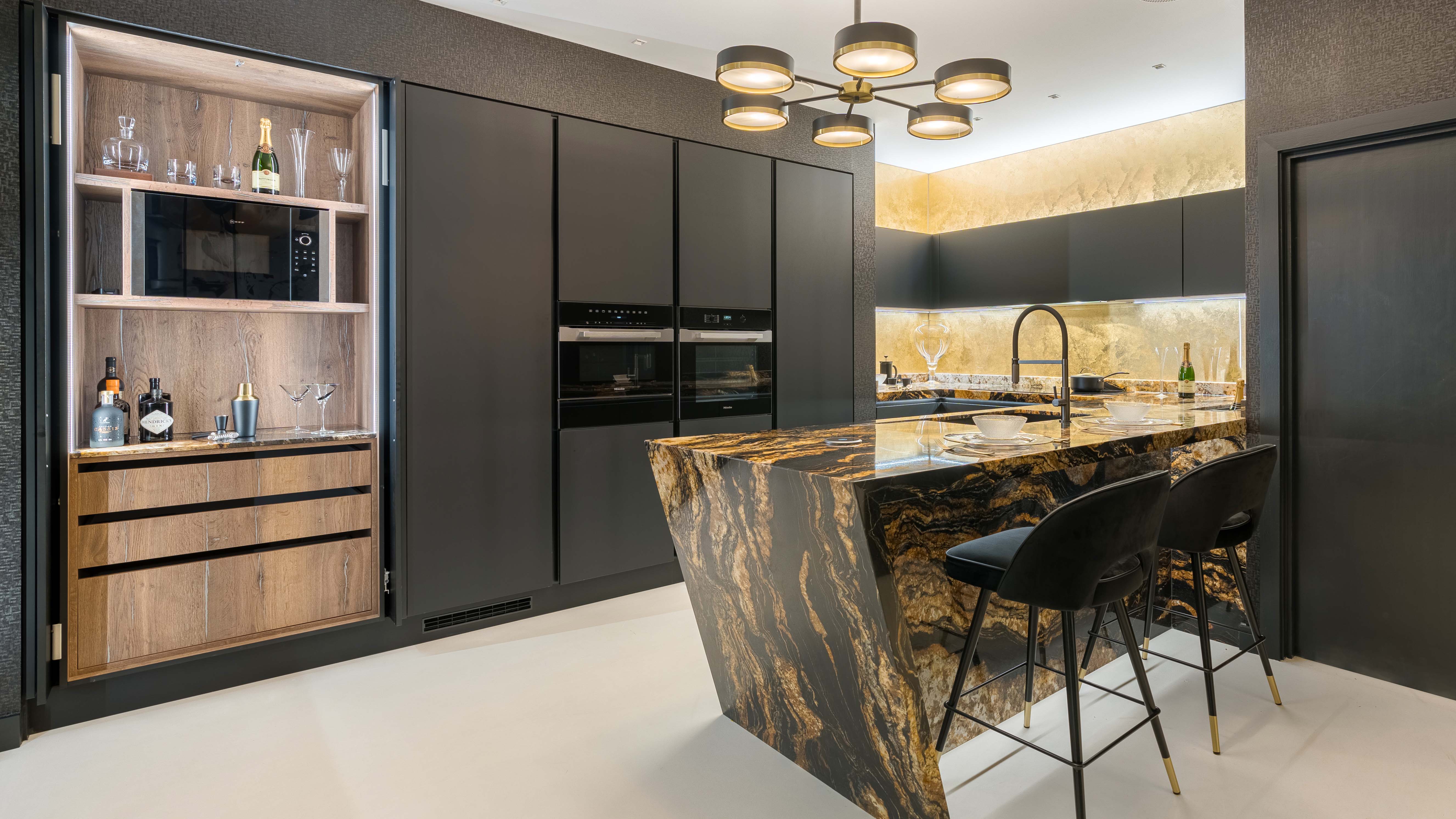 Matt Black & Halifax Pewter Oak